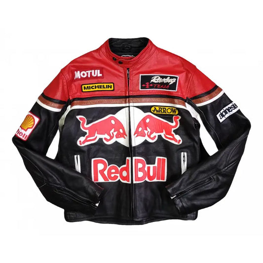 RCWR™ RED BULL - Vintage Racing Leather Jacket