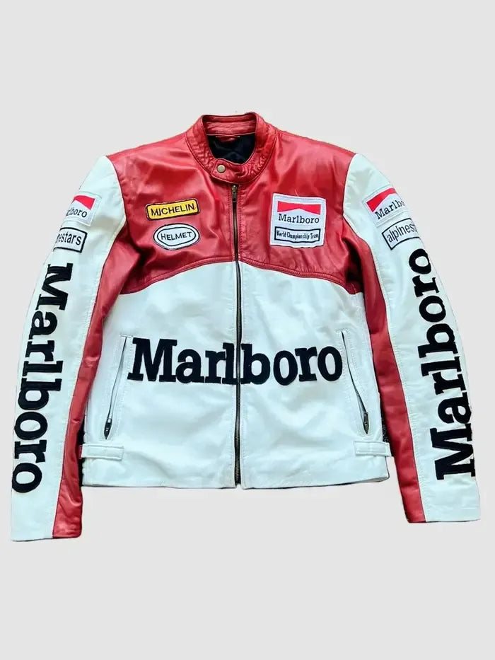 RCWR™ MARLBORO - Vintage Racing Leather Jacket